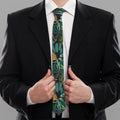 Tropical Jaguar Pattern Print Necktie