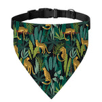Tropical Jaguar Pattern Print Over The Collar Dog Bandana