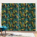 Tropical Jaguar Pattern Print Pencil Pleat Curtains