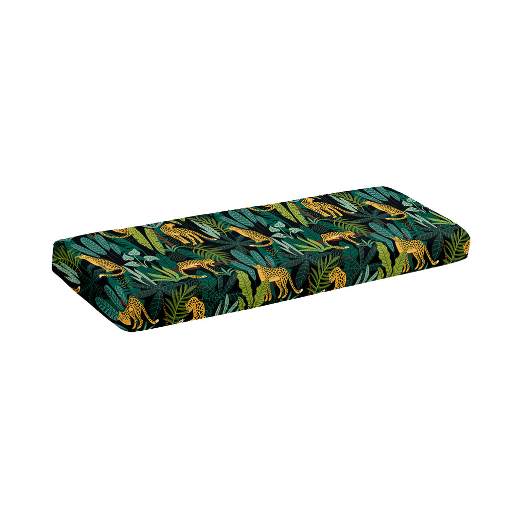 Tropical Jaguar Pattern Print Piano Keyboard Cover