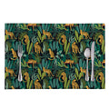 Tropical Jaguar Pattern Print Placemat