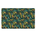 Tropical Jaguar Pattern Print Polyester Doormat