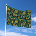 Tropical Jaguar Pattern Print Polyester Flag