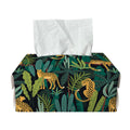 Tropical Jaguar Pattern Print Rectangle Tissue Box Cover
