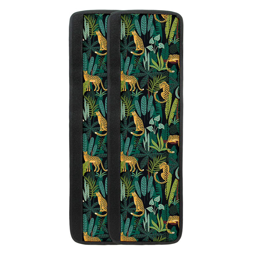 Tropical Jaguar Pattern Print Refrigerator Handle Covers