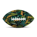 Tropical Jaguar Pattern Print Rugby Ball