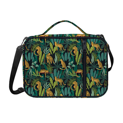 Tropical Jaguar Pattern Print Shoulder Strap Bible Bag