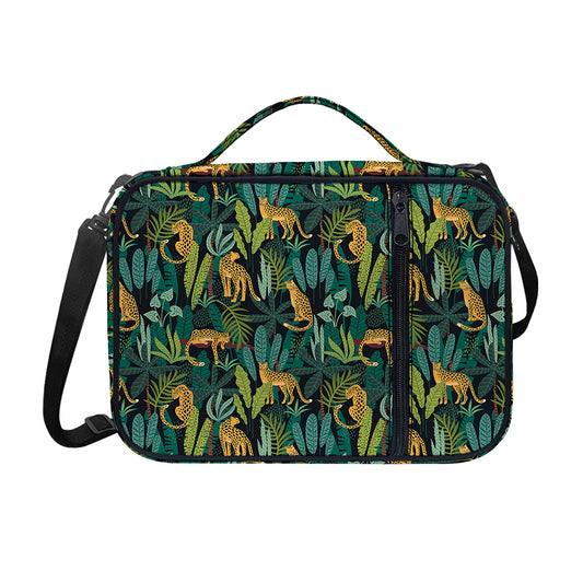 Tropical Jaguar Pattern Print Shoulder Strap Bible Bag