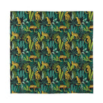 Tropical Jaguar Pattern Print Silk Bandana
