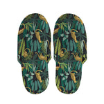 Tropical Jaguar Pattern Print Slippers