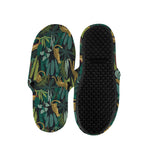 Tropical Jaguar Pattern Print Slippers