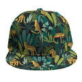 Tropical Jaguar Pattern Print Snapback Cap