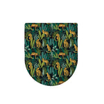 Tropical Jaguar Pattern Print Toilet Lid Cover