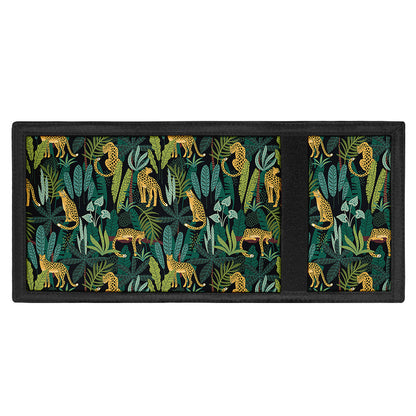Tropical Jaguar Pattern Print Trifold Wallet