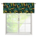 Tropical Jaguar Pattern Print Window Valance