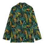Tropical Jaguar Pattern Print Women's Blazer