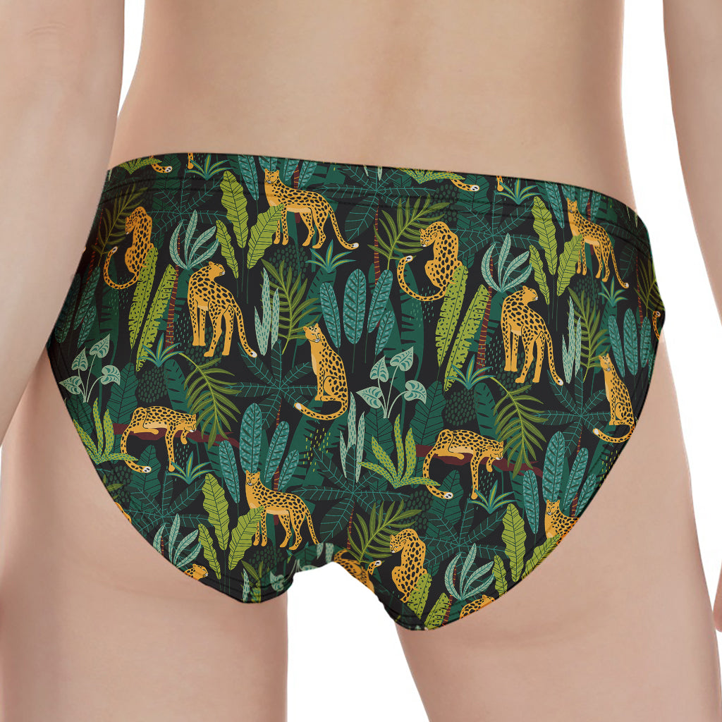 Tropical Jaguar Pattern Print Women's Panties