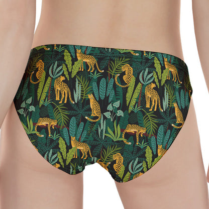Tropical Jaguar Pattern Print Women's Panties