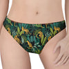 Tropical Jaguar Pattern Print Women's Thong