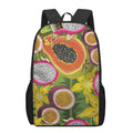 Tropical Jungle Fruits Pattern Print 17 Inch Backpack