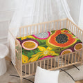 Tropical Jungle Fruits Pattern Print Baby Crib Sheet