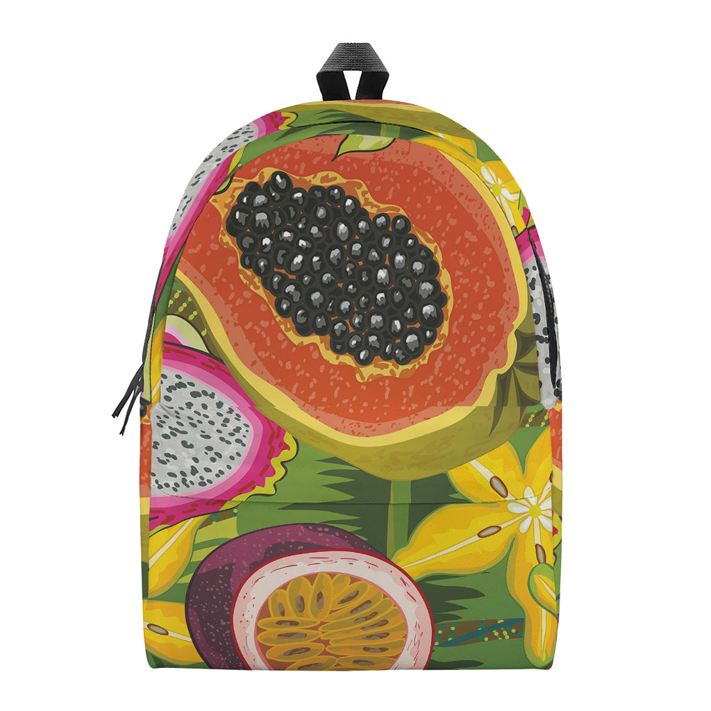 Tropical Jungle Fruits Pattern Print Backpack