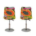 Tropical Jungle Fruits Pattern Print Bar Stool Covers