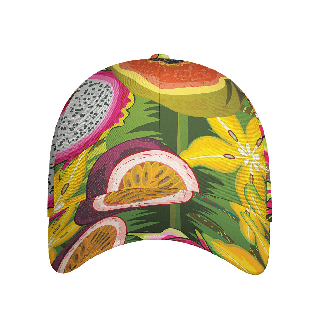 Tropical Jungle Fruits Pattern Print Baseball Cap