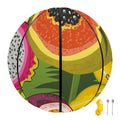 Tropical Jungle Fruits Pattern Print Basketball