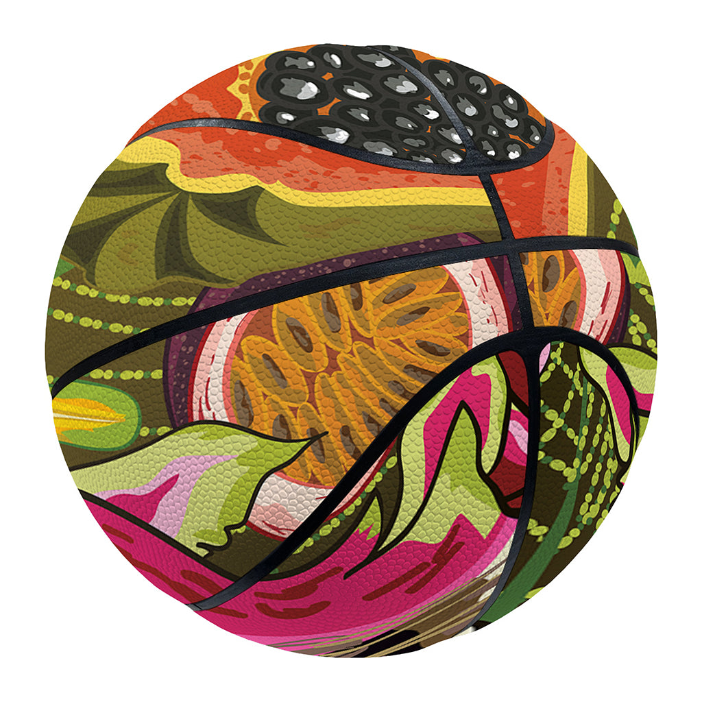 Tropical Jungle Fruits Pattern Print Basketball