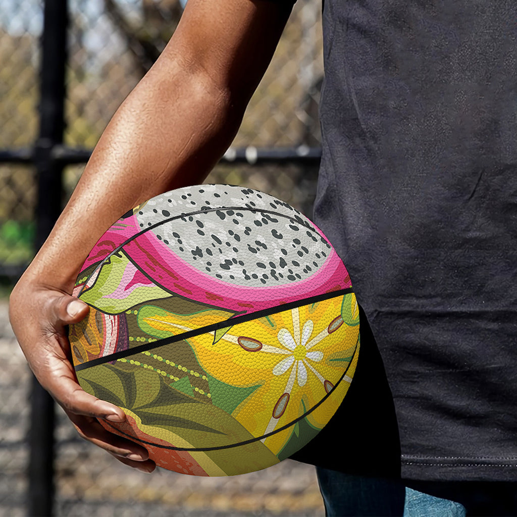 Tropical Jungle Fruits Pattern Print Basketball