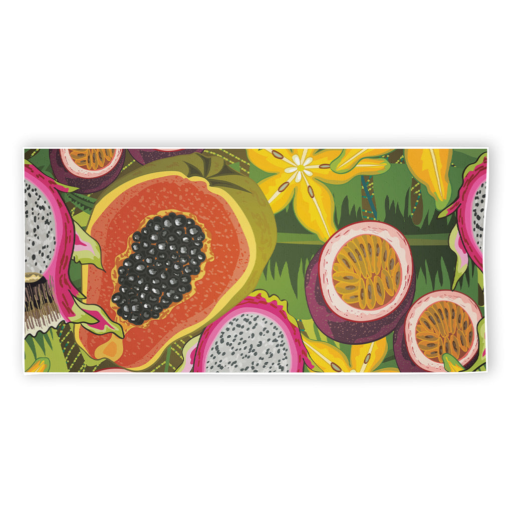 Tropical Jungle Fruits Pattern Print Beach Towel