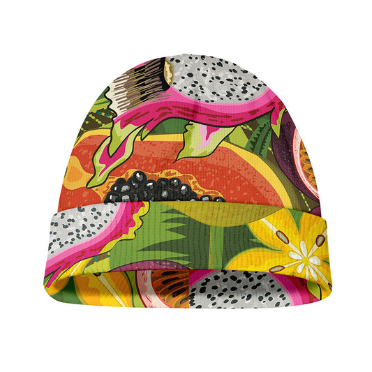 Tropical Jungle Fruits Pattern Print Beanie
