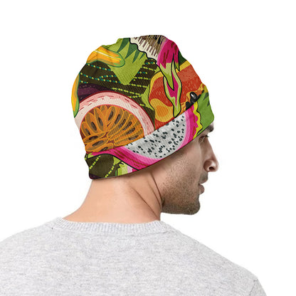 Tropical Jungle Fruits Pattern Print Beanie