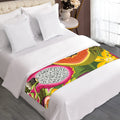 Tropical Jungle Fruits Pattern Print Bed Runner