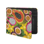 Tropical Jungle Fruits Pattern Print Bifold Wallet