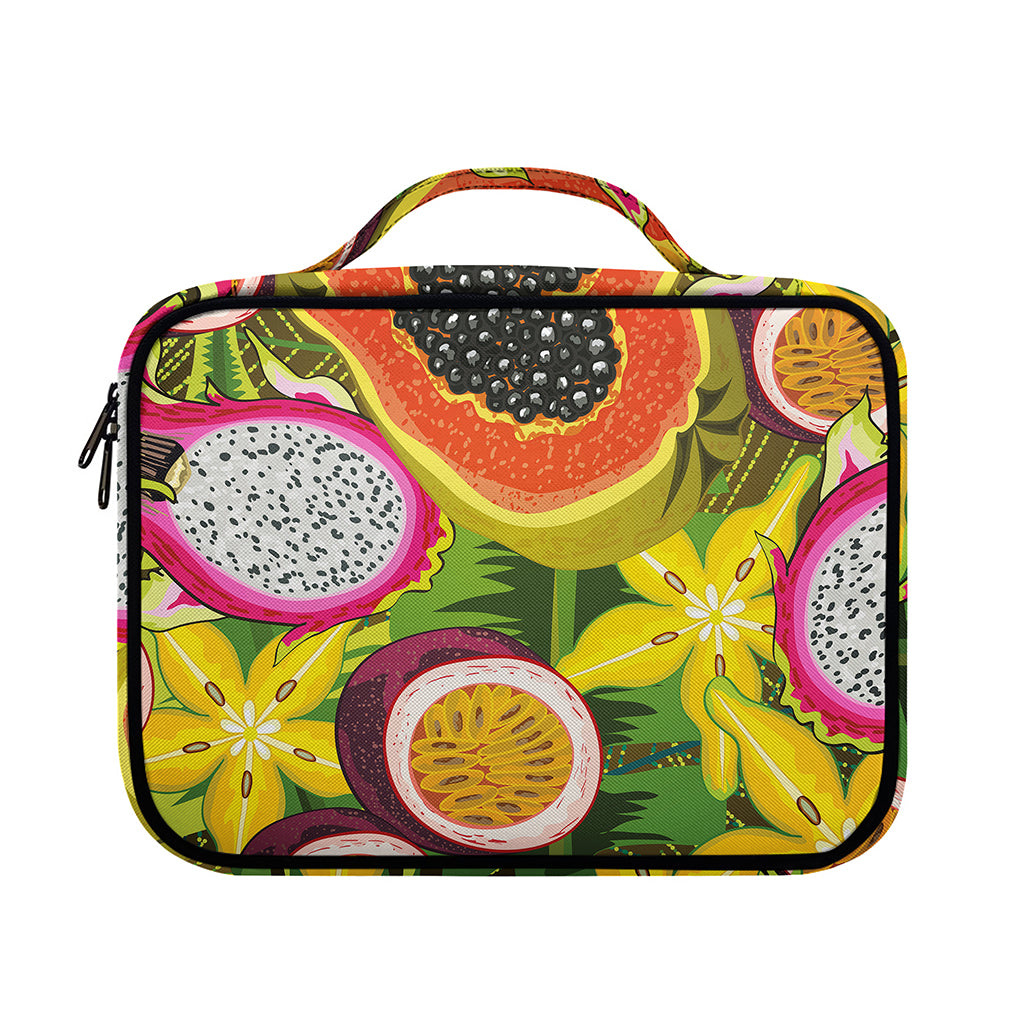 Tropical Jungle Fruits Pattern Print Briefcase Bible Bag