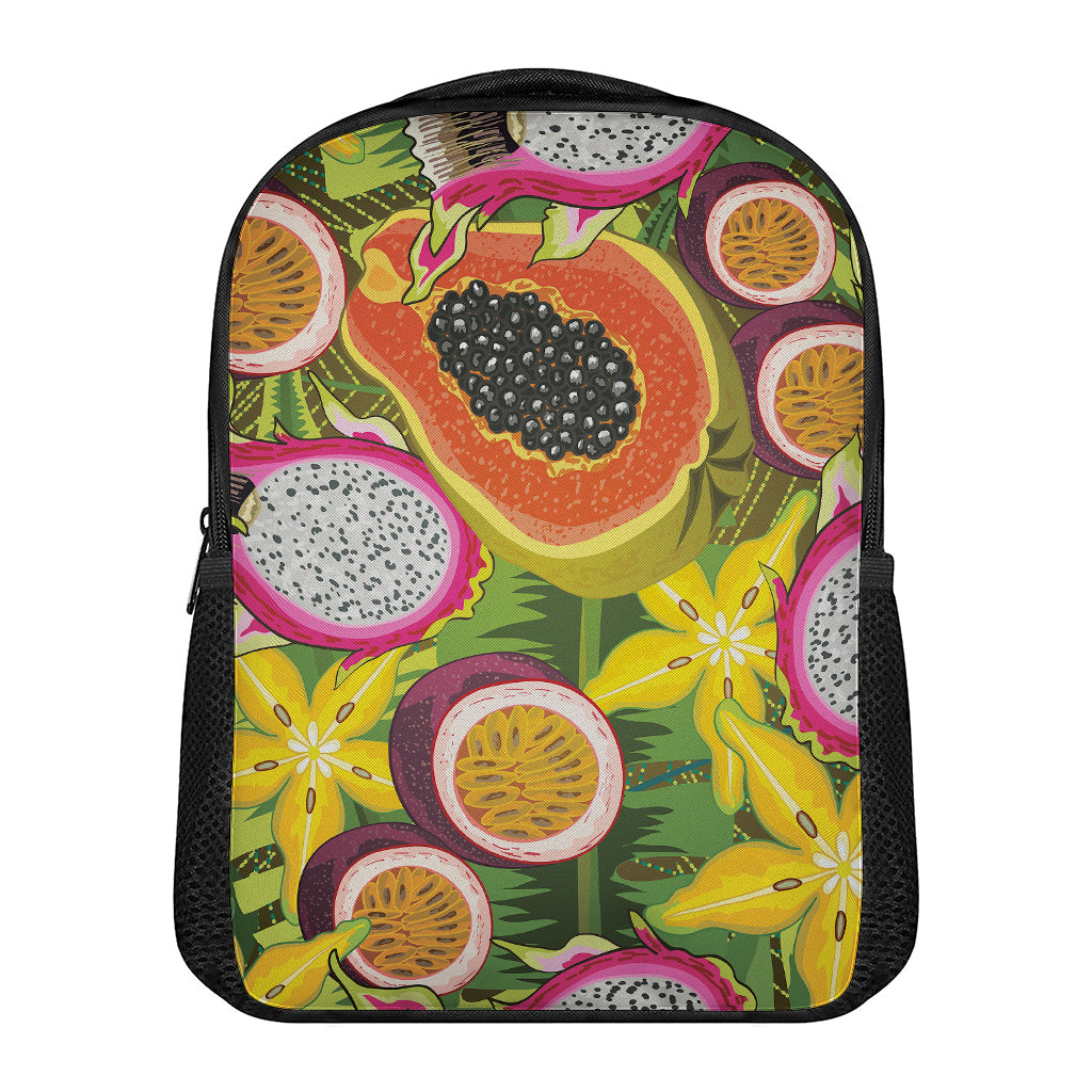 Tropical Jungle Fruits Pattern Print Casual Backpack