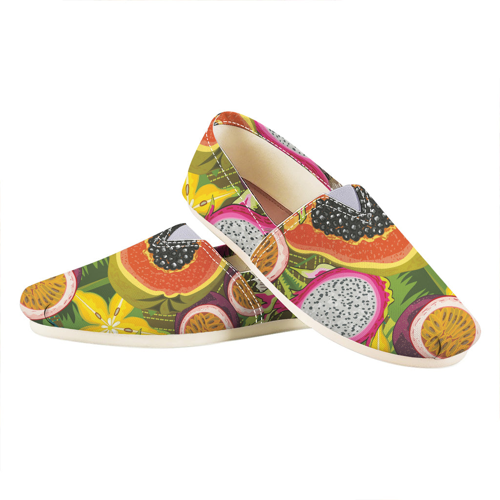 Tropical Jungle Fruits Pattern Print Casual Shoes