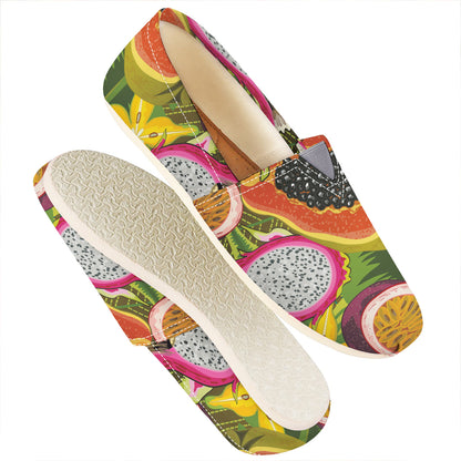 Tropical Jungle Fruits Pattern Print Casual Shoes
