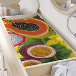 Tropical Jungle Fruits Pattern Print Changing Pad Cover