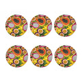 Tropical Jungle Fruits Pattern Print Coaster Set