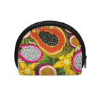 Tropical Jungle Fruits Pattern Print Coin Purse