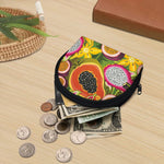 Tropical Jungle Fruits Pattern Print Coin Purse