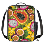 Tropical Jungle Fruits Pattern Print Crossbody Lunch Bag