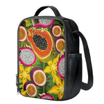 Tropical Jungle Fruits Pattern Print Crossbody Lunch Bag