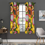Tropical Jungle Fruits Pattern Print Curtain