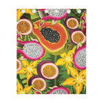 Tropical Jungle Fruits Pattern Print Curtain