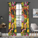 Tropical Jungle Fruits Pattern Print Curtain