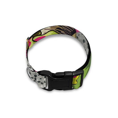 Tropical Jungle Fruits Pattern Print Dog Collar